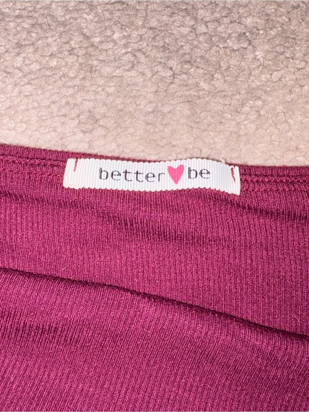 Better Be Strapless Maroon Bandeau Size: S